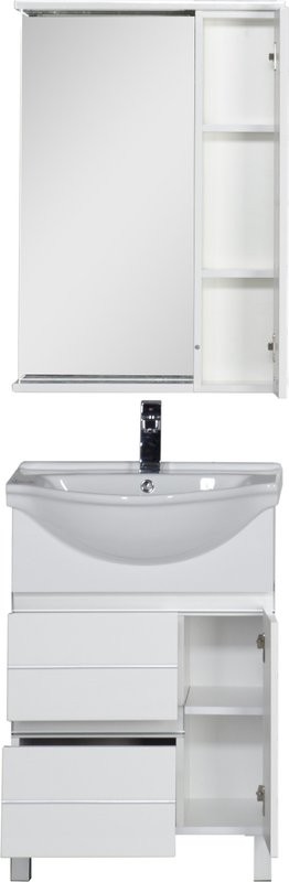 Тумба под раковину Aquanet Доминика 60 белая