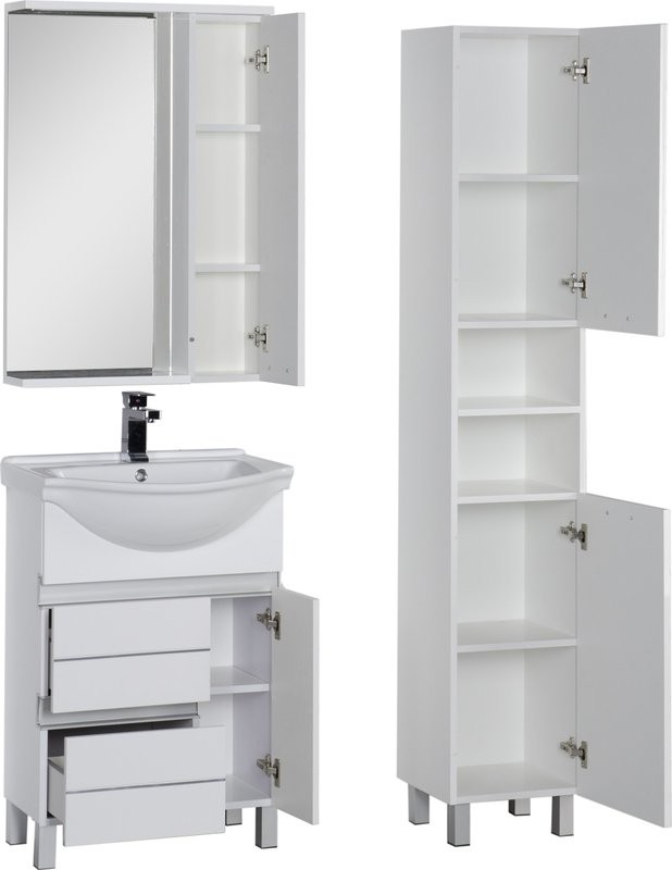 Тумба под раковину Aquanet Доминика 60 белая