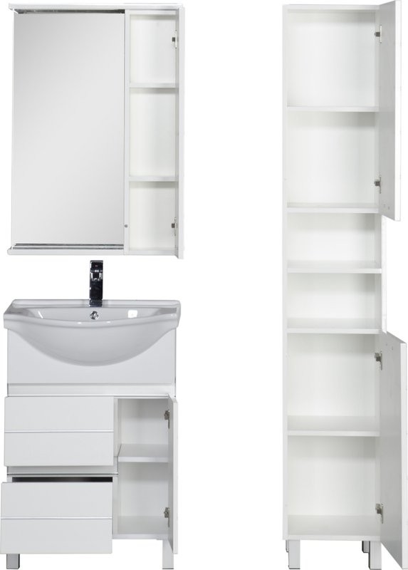 Тумба под раковину Aquanet Доминика 60 белая