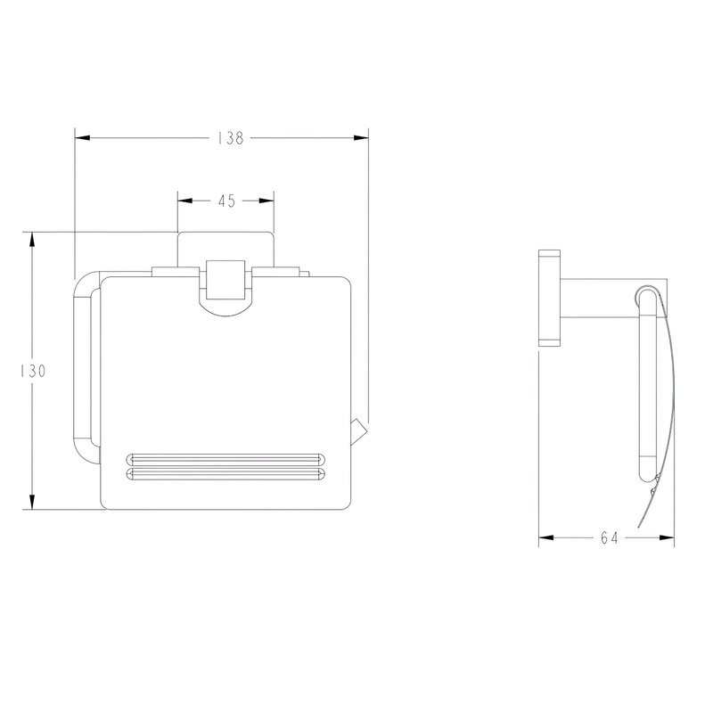 Держатель для туалетной бумаги Fashun A26-17 A2603-17 графит