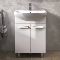 Мебель для ванной комнаты Vigo Hoska 60 2 дверцы, белая, с раковиной Уют