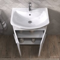 Мебель для ванной комнаты Vigo Hoska 60 2 дверцы, белая, с раковиной Уют