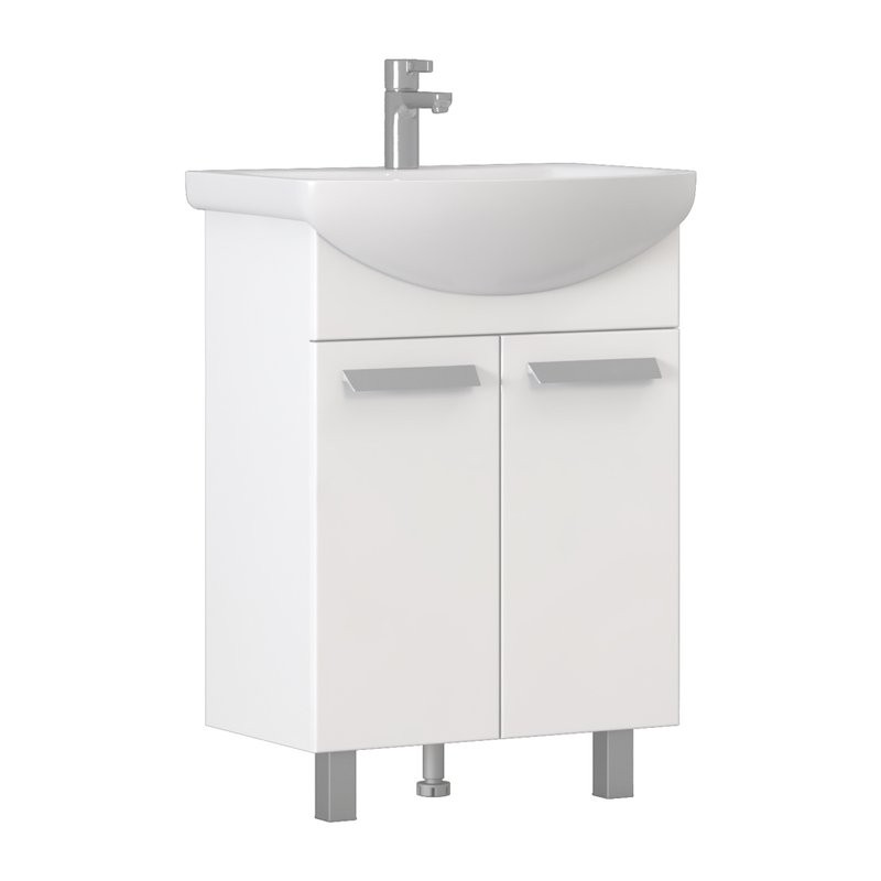 Мебель для ванной комнаты Vigo Hoska 60 2 дверцы, белая, с раковиной Уют