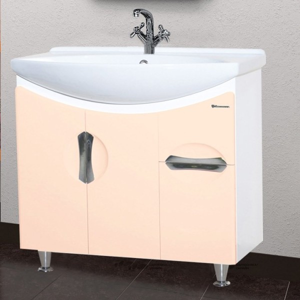 Тумба с раковиной Bellezza Лагуна 75 бежевая