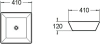 Накладная раковина SantiLine SL-1014