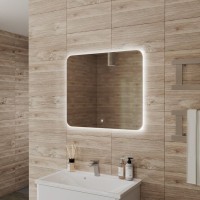 Зеркало в ванную с подсветкой Teymi Solli Oreol 80х70 LED сенсор T20226S