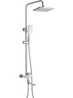 Душевая стойка Frap H58 F2458 хром, белая