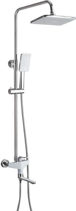 Душевая стойка Frap H58 F2458 хром, белая