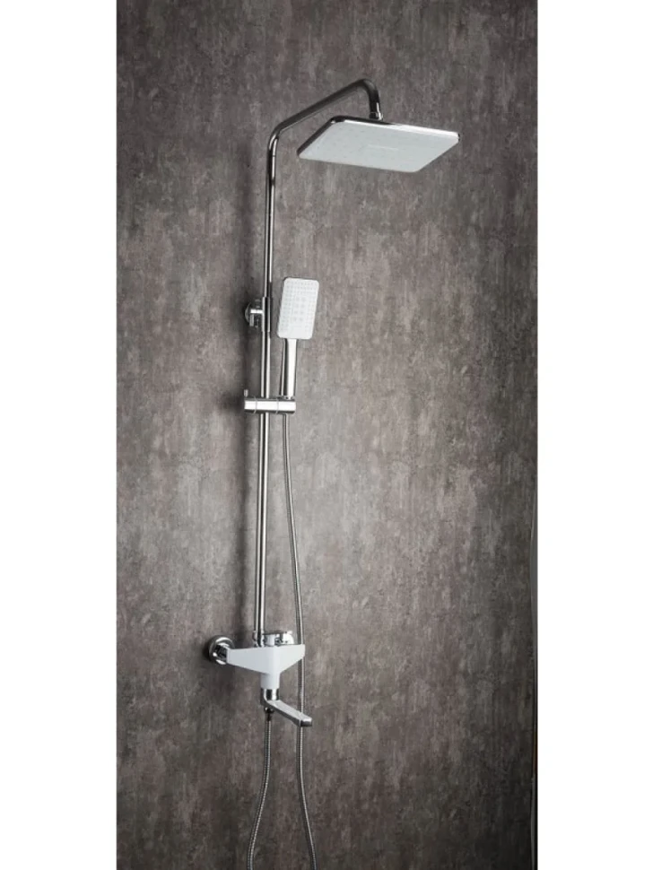 Душевая стойка Frap H58 F2458 хром, белая