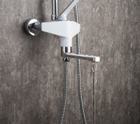 Душевая стойка Frap H58 F2458 хром, белая