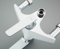 Душевая стойка Frap H58 F2458 хром, белая