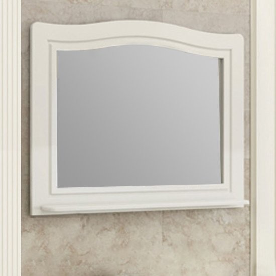 Зеркало Comforty Павия 100 белый глянец