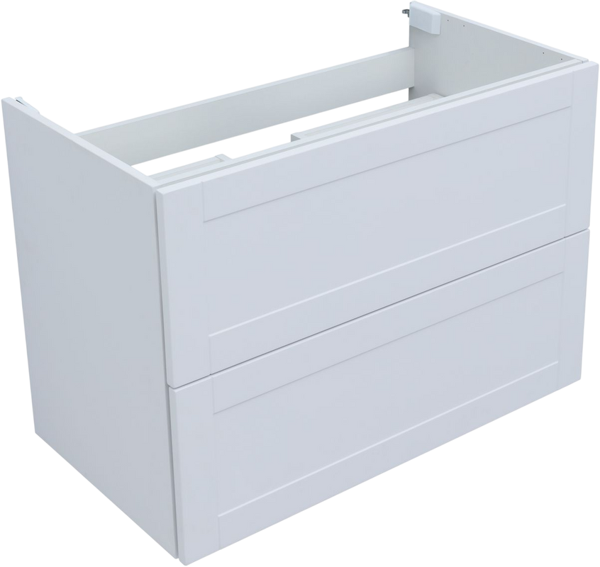 Тумба под раковину без столешницы Aquanet Терра 90 подвесная, белая матовая