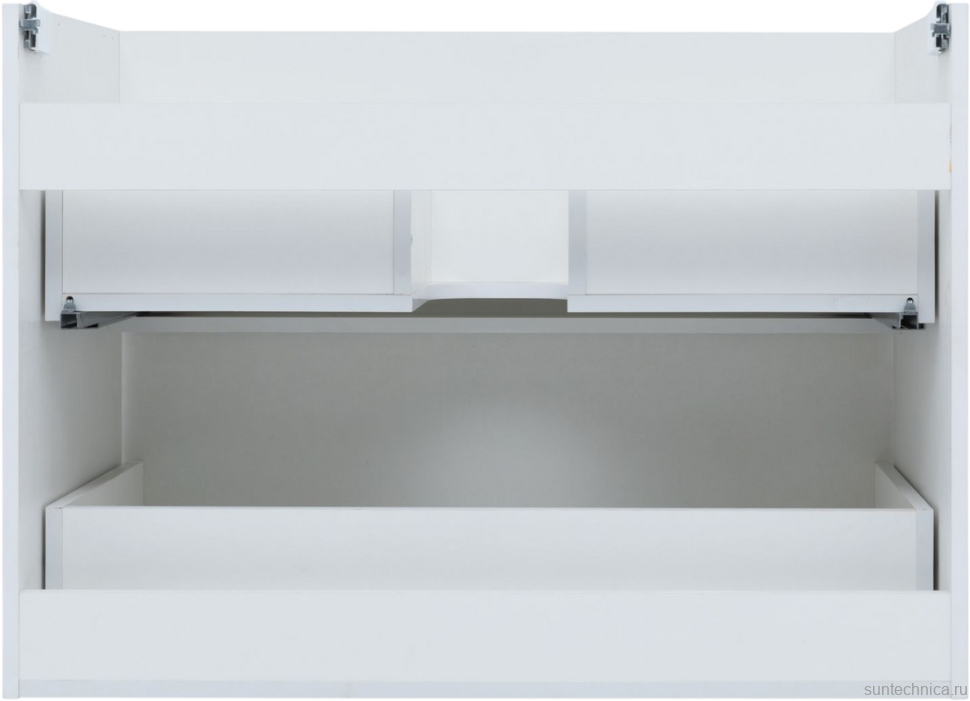 Тумба под раковину без столешницы Aquanet Терра 90 подвесная, белая матовая