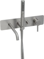 Встраиваемый смеситель для душа и ванны Allen Brau Priority 5.31A06-BN С ВНУТРЕННЕЙ ЧАСТЬЮ, брашированный никель