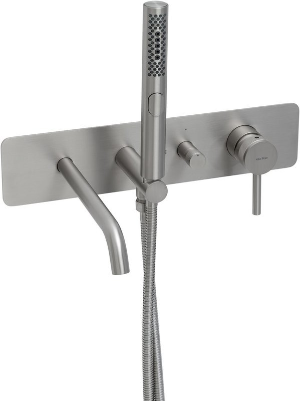 Встраиваемый смеситель для душа и ванны Allen Brau Priority 5.31A06-BN С ВНУТРЕННЕЙ ЧАСТЬЮ, брашированный никель