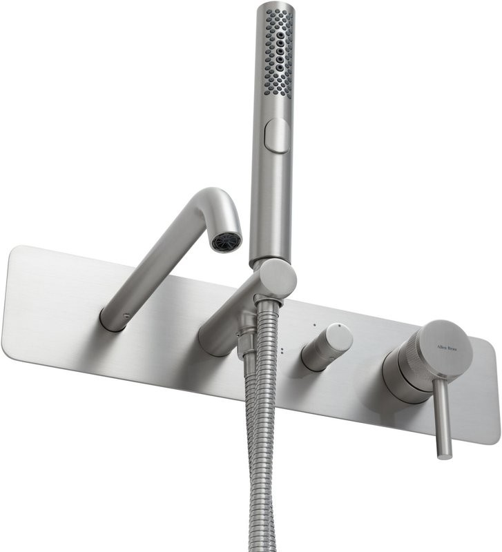Встраиваемый смеситель для душа и ванны Allen Brau Priority 5.31A06-BN С ВНУТРЕННЕЙ ЧАСТЬЮ, брашированный никель