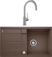 Комплект Мойка Blanco Metra 5S 515041 кофе + Смеситель Candor 523120