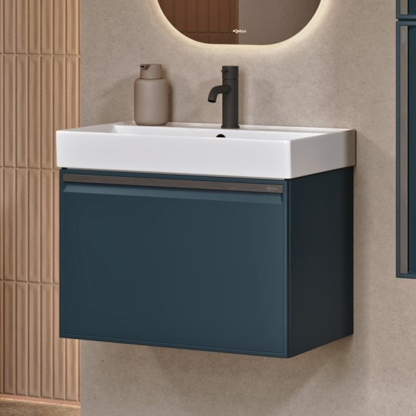 Тумба с раковиной Aqwella Pure 65 серая