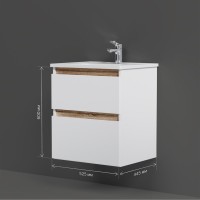 Мебель для ванной комнаты AM.PM X-Joy 55 подвесная, белый глянец