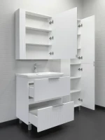 Мебель для ванной комнаты Comforty Лима 70Н2 напольная, матовая белая