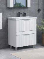 Мебель для ванной комнаты Comforty Лима 70Н2 напольная, матовая белая