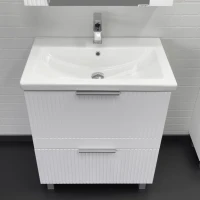 Мебель для ванной комнаты Comforty Лима 70Н2 напольная, матовая белая