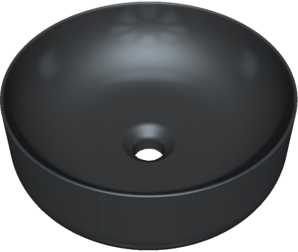 Накладная раковина Kerasan Nolita 534431*0 40 см, черный матовый