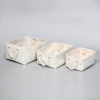 Корзина для белья Wasserkraft Weida WB-310-L бежевая, прямоугольная, текстиль