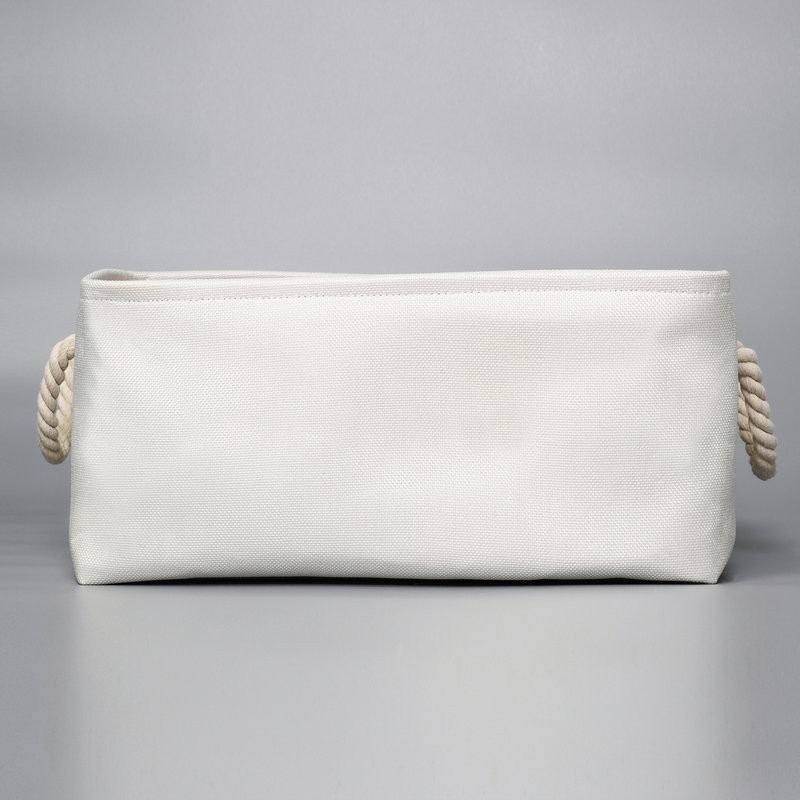 Корзина для белья Wasserkraft Weida WB-310-L бежевая, прямоугольная, текстиль