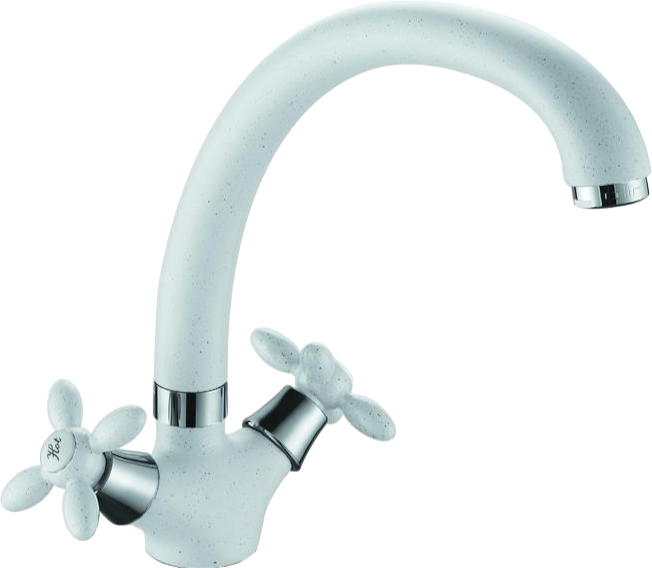 Смеситель для кухни D-lin D153808-C белый