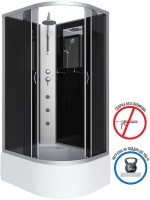 Душевая кабина Niagara Classic NG-2510-14LBKTG 120х80 см, без крыши, с гидромассажем и тропическим душем