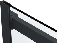 Душевая дверь в нишу Vincea Como Soft VDS-1CS140CLB 140 см профиль черный