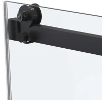 Душевая дверь в нишу Vincea Como Soft VDS-1CS140CLB 140 см профиль черный