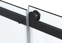 Душевая дверь в нишу Vincea Como Soft VDS-1CS140CLB 140 см профиль черный