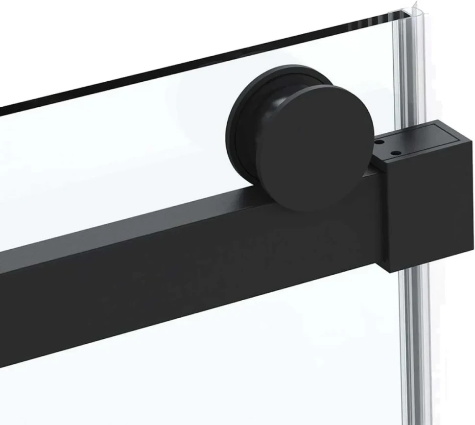 Душевая дверь в нишу Vincea Como Soft VDS-1CS140CLB 140 см профиль черный