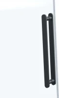 Душевая дверь в нишу Vincea Como Soft VDS-1CS140CLB 140 см профиль черный