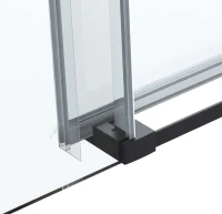 Душевая дверь в нишу Vincea Como Soft VDS-1CS140CLB 140 см профиль черный