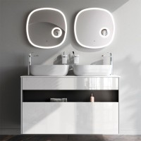 Тумба с раковиной AM.PM Func 120 белый глянец, со столешницей, раковина M8FWCC10510WG