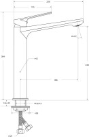 Смеситель Cezares Comfort LC-01-W0 хром