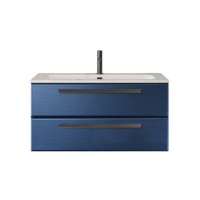 Тумба под раковину без столешницы Cezares Eco Cer-N 100 sapfiro, ручки матовые черные