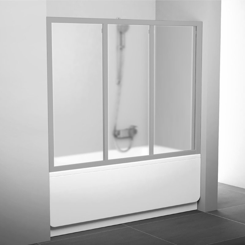 Шторка на ванну Ravak Supernova AVDP3-150 Grape, профиль сатин