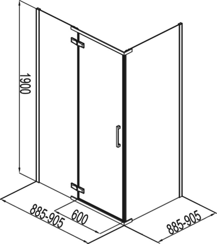 Душевой уголок Aquanet Logic AE32-S-U-CT 90х90