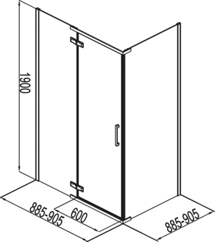 Душевой уголок Aquanet Logic AE32-S-U-CT 90х90