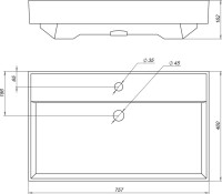 Мебель для ванной комнаты Aquanet Nova Lite 75 напольная, дуб рустикальный, 3 ящика