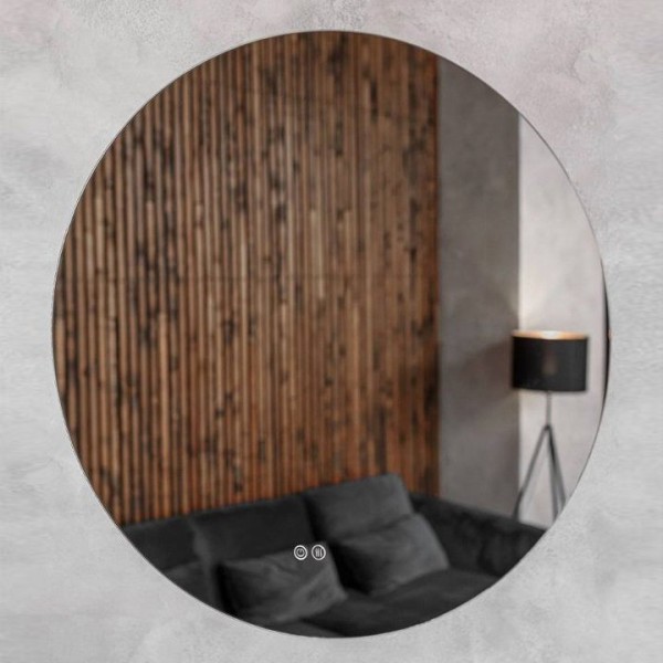 Зеркало круглое Art&Max Sanremo 80 с подсветкой, с подогревом