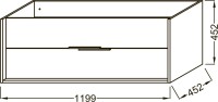 Тумба с раковиной Jacob Delafon Vivienne 120 белая блестящая, раковина белая
