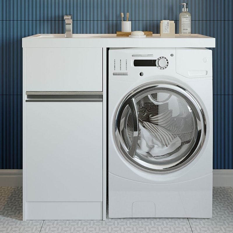 Тумба с раковиной AQUATON Лондри 40 L под стиральную машину