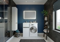 Тумба с раковиной AQUATON Лондри 40 L под стиральную машину