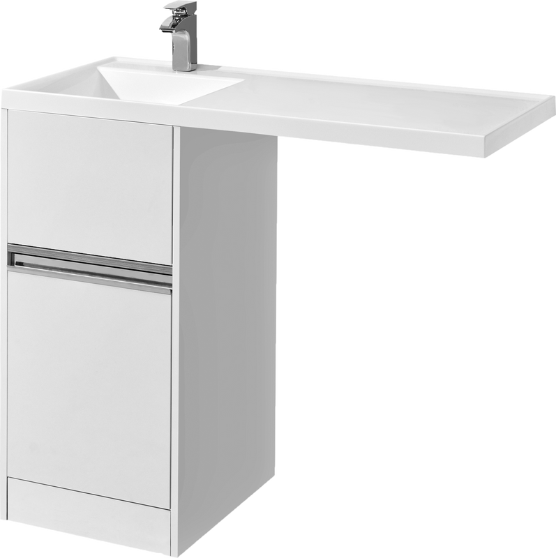 Тумба с раковиной AQUATON Лондри 40 L под стиральную машину